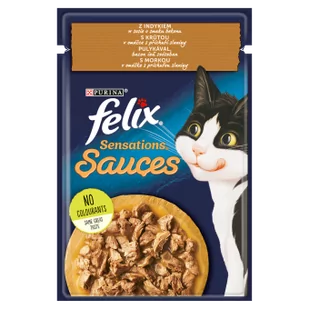 Felix Sensations Sauce Karma dla kotów z indykiem w sosie o smaku bekonu 26x85g - Mokra karma dla kotów - miniaturka - grafika 2