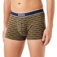 Kąpielówki męskie - BOSS Men's 24 Print Trunk, Open Green, S, Open Green - miniaturka - grafika 1
