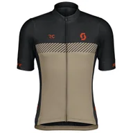 Bluzy sportowe męskie - Męska koszulka kolarska Scott Jersey M's RC Team SS Rozmiar: M / Kolor: czarny/brązowy - miniaturka - grafika 1