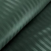 Pościel - Pościel satynowa VERA 160x200 Eurofirany ciemnozielona w prążki - miniaturka - grafika 1