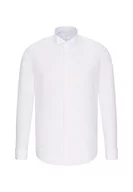 Koszule męskie - Seidensticker Męska koszula smokingowa Modern Fit – bez prasowania, wąska talia koszula z kołnierzem i mankietem – długi rękaw – 100% bawełna, biały, 43 - miniaturka - grafika 1