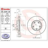 Tarcze hamulcowe - Tarcza hamulcowa BREMBO 09.C240.20 - miniaturka - grafika 1