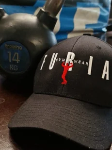 Czapka czarna z daszkiem Furia - Czapki i chusty sportowe męskie - miniaturka - grafika 1