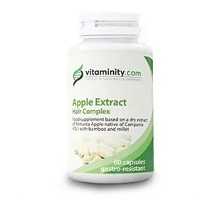 Vitaminity Wygląd, Wzrost Wlosów, Apple Extract Hair Complex Suplement 60kaps - Odżywki do włosów - miniaturka - grafika 1