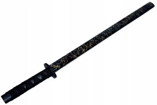 CZARNY ZDOBIENIA BEZPIECZNY Drewniany Miecz Rycerz 73 cm KATANA SAMURAJ - Zabawki i gry sportowe - miniaturka - grafika 1
