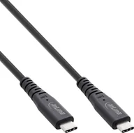 Kable komputerowe i do monitorów - InLine InLine® USB4 cable, USB Type-C male/male, PD 240W, 8K60Hz, TPE black, 2m - miniaturka - grafika 1