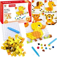 Układanki dla dzieci - Gra Logiczna Układanka Karty Montessori Tangram Puzzle Klocki Mozaika 128 - miniaturka - grafika 1