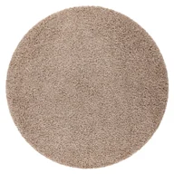 Dywany - Dywan SOFFI koło shaggy 5cm beż beżowy koło 80 cm - miniaturka - grafika 1