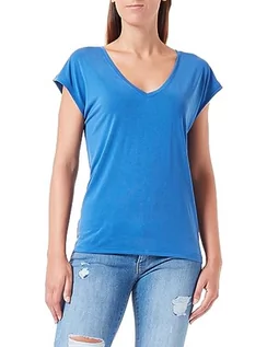 Koszulki i topy damskie - VERO MODA Vmfilli Ss V-Neck Tee Ga Noos T-shirt damski, Beaucoup Blue, L - grafika 1