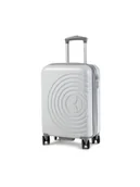 Walizki - ELLE Mała Twarda Walizka Debossed Logo EL39HA.49.01 Biały - miniaturka - grafika 1