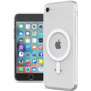 Etui z MagSafe ER Case Ice Snap iPhone SE 2022/2020, 8/7, przezroczyste ERCSIPSEMGCL - Etui i futerały do telefonów - miniaturka - grafika 1