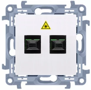 Kontakt Simon Simon 10 Gniazdo Światłowodowe Podwójne - Gniazdka elektryczne - miniaturka - grafika 1