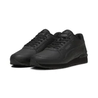 Buty trekkingowe męskie - Skórzane sneakersy unisex ST Runner v4 PUMA Black Shadow Gray - miniaturka - grafika 1