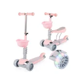 Hulajnogi - Hulajnoga z siodełkiem 2w1 trójkołowa led Lena - miniaturka - grafika 1