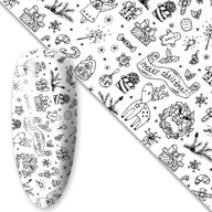 Ozdoby do paznokci - Folia transferowa Christmas 100 cm Nr 14 - miniaturka - grafika 1