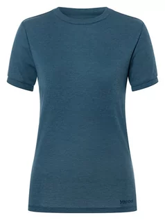 Koszulki sportowe damskie - Marmot Koszulka funkcyjna "Switchback" kolorze granatowym - grafika 1