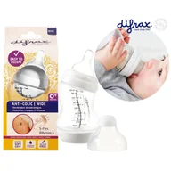 Butelki dla niemowląt - Difrax Butelka S do karmienia Wide 200 ml, kolor biały 3131B02 - miniaturka - grafika 1