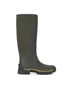Hunter Kalosze MFT9079NRE-DOV-M Khaki - Kalosze męskie - miniaturka - grafika 1