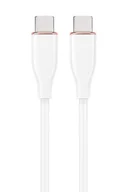 Kable USB - GEMBIRD Kabel USB Typ-C Power Delivery PD ładowanie i transmisja danych 60W oplot silikonowy 1.5m kolor biały - miniaturka - grafika 1