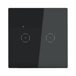 Włącznik podwójny WiFi Tuya Czarny ORNO - Inne akcesoria elektryczne - miniaturka - grafika 1