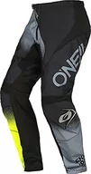 Odzież motocyklowa - O'NEAL | Spodnie Motocross | Enduro MX | Maksymalna swoboda ruchów, lekka, oddychająca i wytrzymała konstrukcja | Element Racewear V.22 Pants | Dorośli | Black Grey Neon Yellow | Rozmiar 34/50 - miniaturka - grafika 1