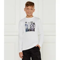 Koszulki dla chłopców - BOSS Kidswear Longsleeve | Regular Fit - miniaturka - grafika 1