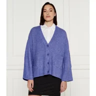 Swetry damskie - Patrizia Pepe Kardigan Loose fit z dodatkiem wełny - miniaturka - grafika 1
