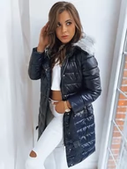 Płaszcze damskie - Płaszcz damski pikowany DORTANO granatowy Dstreet TY3659-XXL - miniaturka - grafika 1