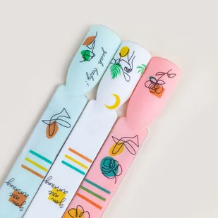 Semilac Naklejki Wodne Do Paznokci Art Flowers 16 - Ozdoby do paznokci - miniaturka - grafika 2