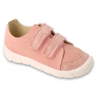 Buty dla dziewczynek - Befado półbuty sportowe dziecięce na rzepy 908P002 różowe - miniaturka - grafika 1