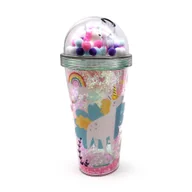Kubki dla dzieci - Kubek ze słomką Jednorożec Cup84 - kubek - miniaturka - grafika 1