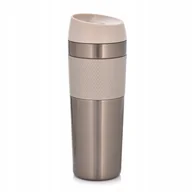 Kubki termiczne - 66738 Kubek termiczny Metalic 450 ml beżowy AMBITION - miniaturka - grafika 1