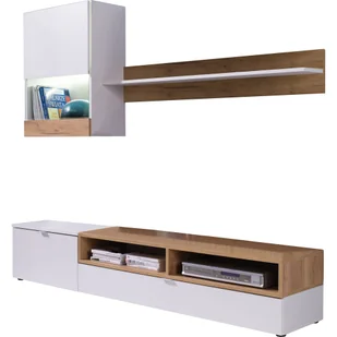 Zestaw Mebli do Salonu Roco Jurek Meble Biały / Sosna Ciemna - Inne meble do salonu - miniaturka - grafika 1