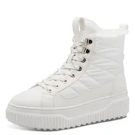 Śniegowce damskie - Tamaris Damskie buty zimowe Wl Lace Boot 1-26277-45, biały, 39 EU - miniaturka - grafika 1