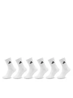 Skarpetki damskie - adidas Skarpety wysokie unisex Cushioned Sportswear Crew Socks 6 Pairs HT3453 Biały - miniaturka - grafika 1