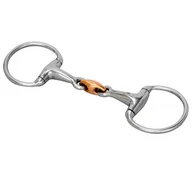 Akcesoria jeździeckie - Wędzidło oliwkowe START anatomiczne, miedziany łącznik, pełne podwójnie łamane - miniaturka - grafika 1