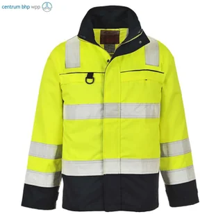 PORTWEST FR61 BLUZA TRUDNOPALNA OSTRZEGAWCZA MULTI-NORM; ŻÓŁTY/GRANATOWY - Odzież robocza - miniaturka - grafika 1