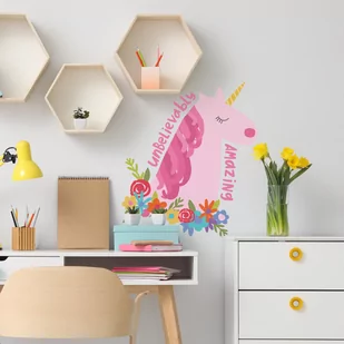 Naklejka Dekoracyjna Jednorożec Rmk4666Gm - Naklejki na ścianę - miniaturka - grafika 1