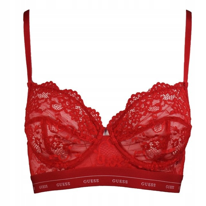 Czerwony Biustonosz Koronka Rozmiar 80B *Guess*