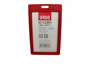 Etui Holder Na Kartę Smycz 54X90 Rfid 70X110 Red - Identyfikatory - miniaturka - grafika 1