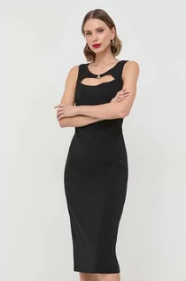 Sukienki - Patrizia Pepe sukienka kolor czarny mini dopasowana - grafika 1