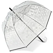 Parasole - Pierre Cardin 83076 Long AC parasol transparentny z czarną obwódką - miniaturka - grafika 1