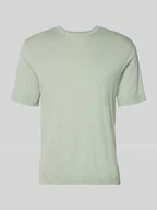 Koszulki męskie - Koszulka z dzianiny o kroju regular fit z bawełny ekologicznej Model 'TORINO' - miniaturka - grafika 1