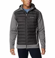 Bluzy męskie - Columbia Męska bluza z kapturem z izolacją na cały zamek błyskawiczny Szary City Grey, Shark XS 1955873 - miniaturka - grafika 1