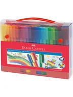 Przybory szkolne - Faber-Castell 74-częściowy zestaw flamastrów "Connector" - miniaturka - grafika 1