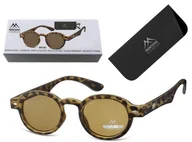 Okulary korekcyjne, oprawki, szkła - Przyciemniane Asferyczne Okulary do czytania Lenonki Montana MR92AS moc: +1.5 - miniaturka - grafika 1