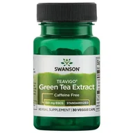Suplementy naturalne - SWANSON TEAVIGO Green Tea Extract Caffeine Free (30 kaps.) - miniaturka - grafika 1
