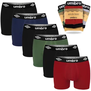UMBRO Bokserki Męskie Bawełniane 0197 6 sztuk Rozmiar L - Majtki męskie - miniaturka - grafika 1