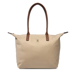 Torebka Tommy Hilfiger Popette Tote AW0AW17711 Brązowy - Torebki damskie - miniaturka - grafika 1