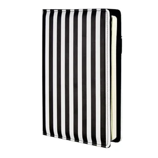 Planner dzienny kalendarz uniwersalny w pasy czarno-biały A5 z wymiennym wkładem Print Stripes - Kalendarze - miniaturka - grafika 1